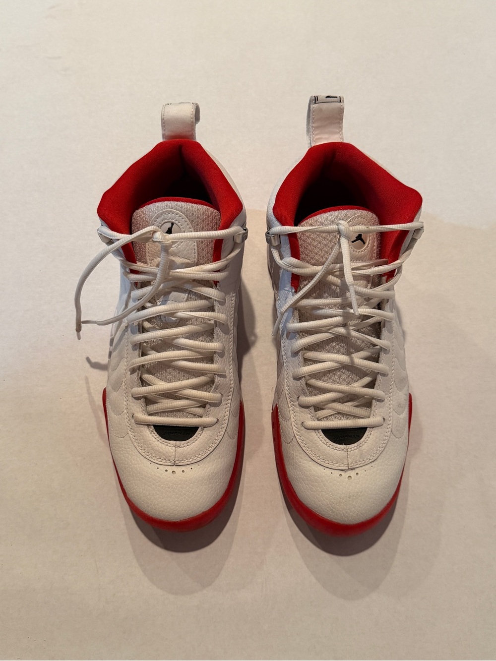 Jordan Jumpman Pro White and Red High-Top Men's Basketball Sneakers